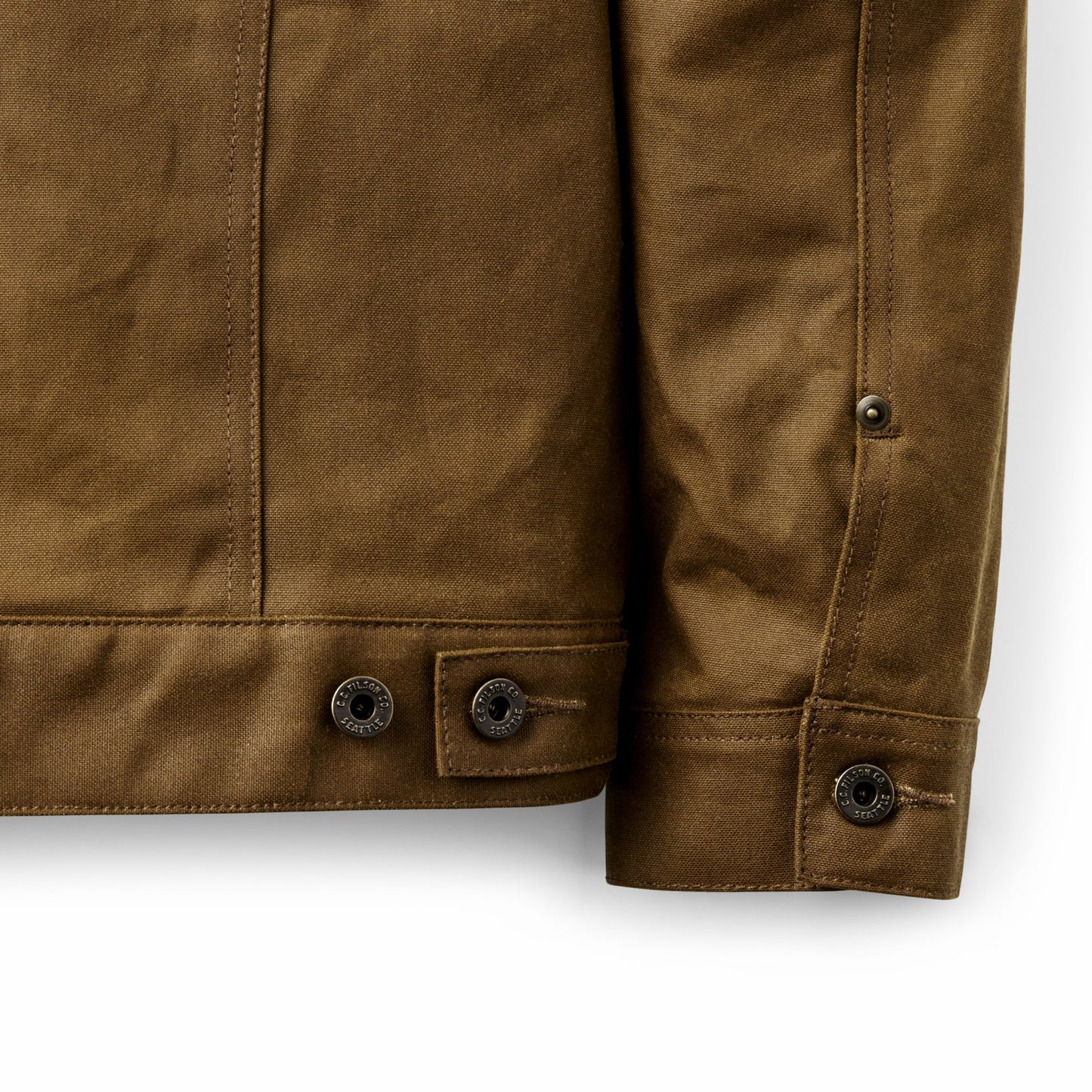 Filson Men Tin Cloth Short Lined Cruiser Jacket
