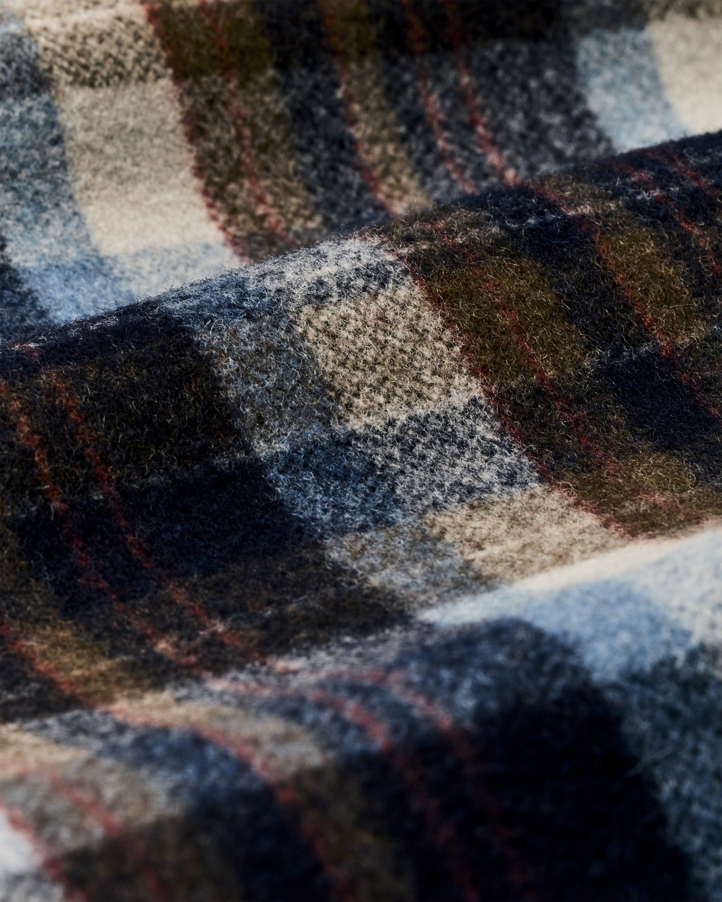 Filson Men Wool Jac-shirt - Brown / Light Blue Multi Plaid