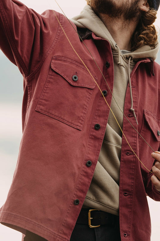 Filson Men Rustic Canvas Jac-shirt - Red Rock