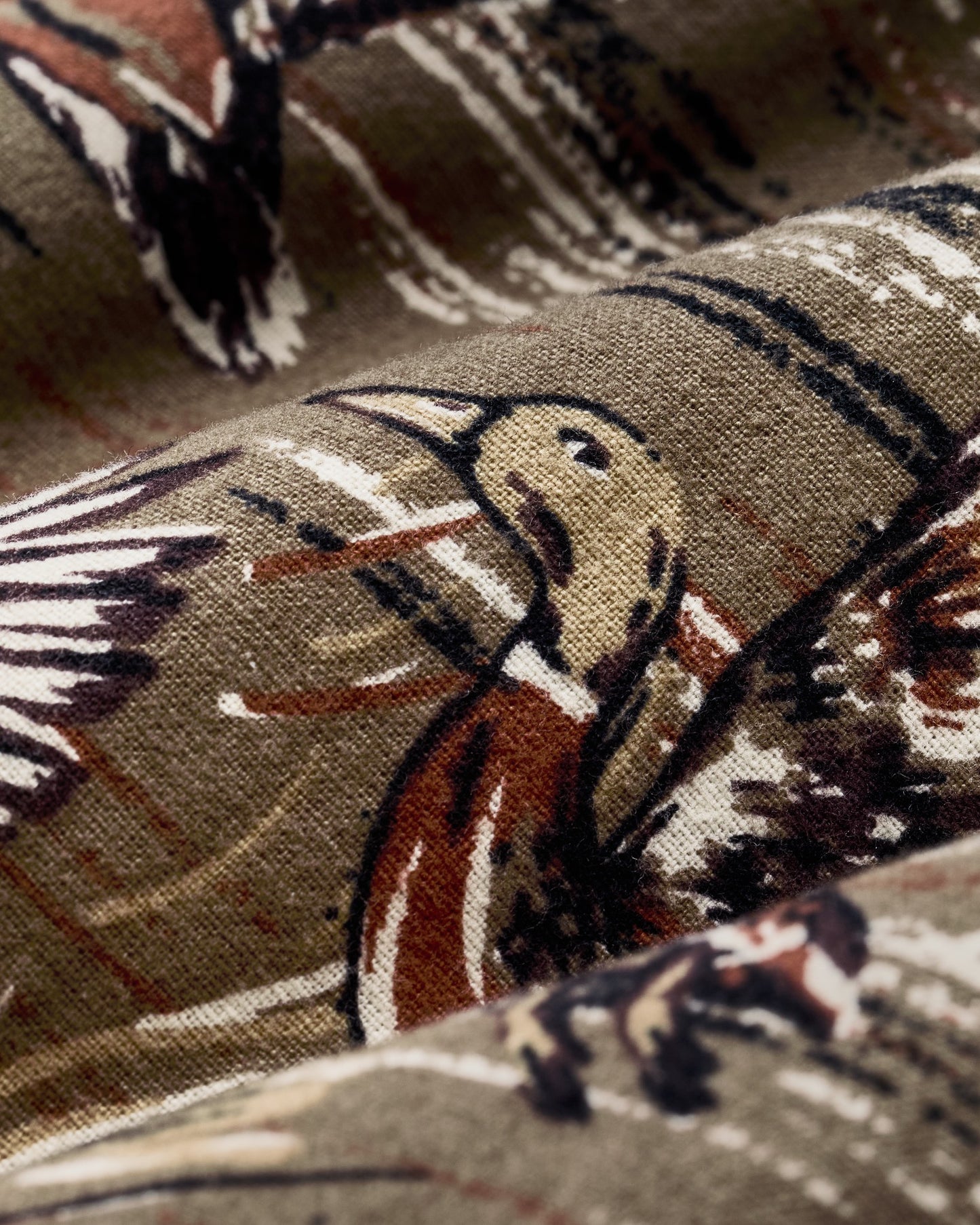 Filson Men Field Flannel Shirt - Brown / Marsh Mallards