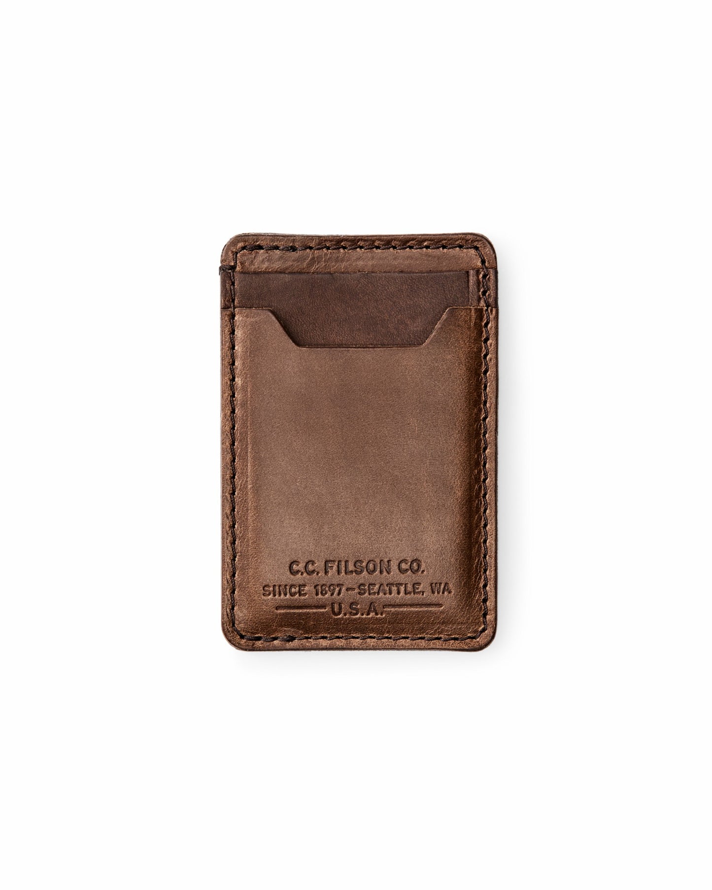 Filson Gear Filson Leather Card Case - Natural Brown