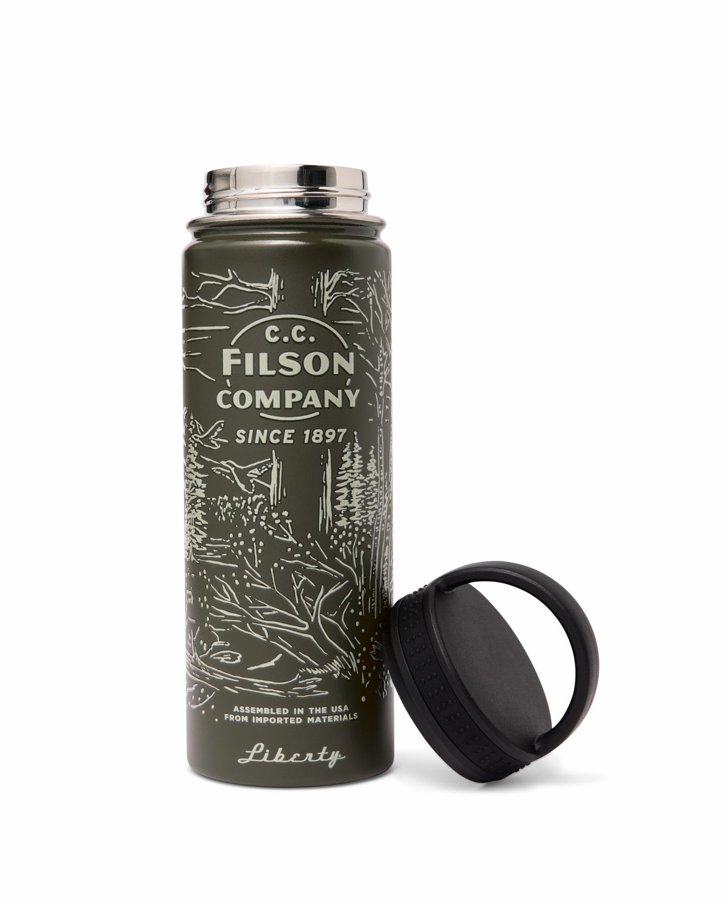 Filson Gear Insulated Water Bottle - Green / Wildlife