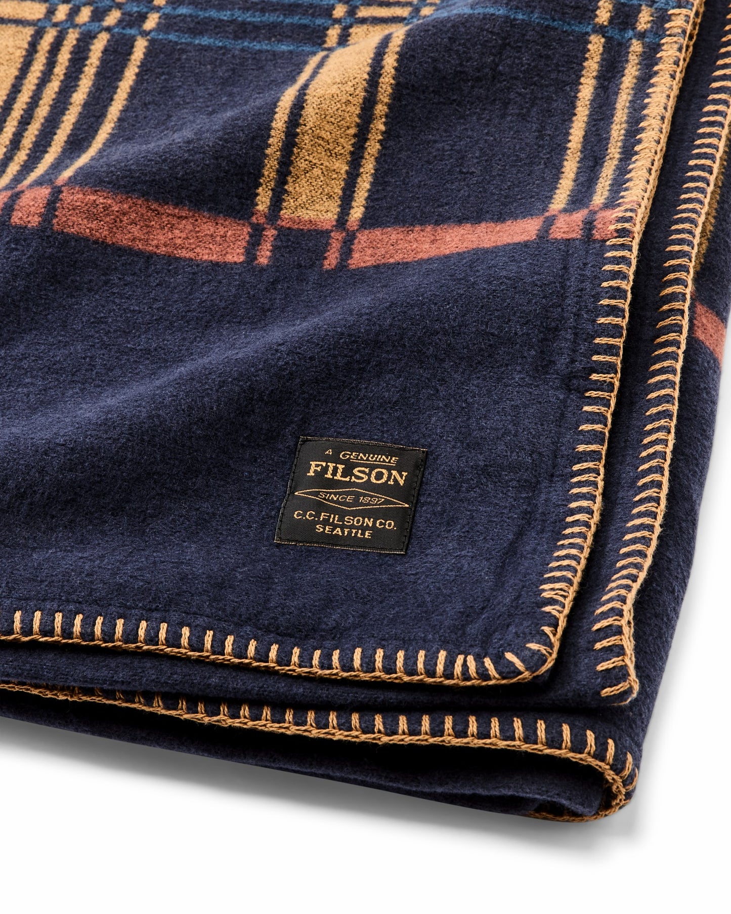 Filson Gear Cotton Blanket - Navy / Irondale