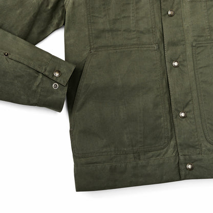 Filson Men Dry Wax Short Cruiser Jacket - Olive