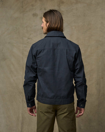 Filson Men Dry Wax Short Cruiser Jacket - Navy