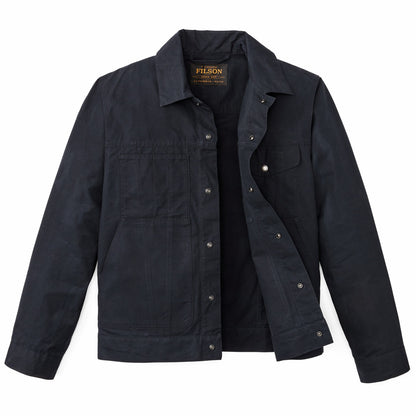 Filson Men Dry Wax Short Cruiser Jacket - Navy