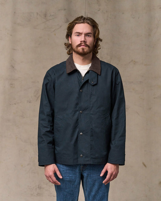 Filson Men Dry Wax Short Field Jacket - Navy