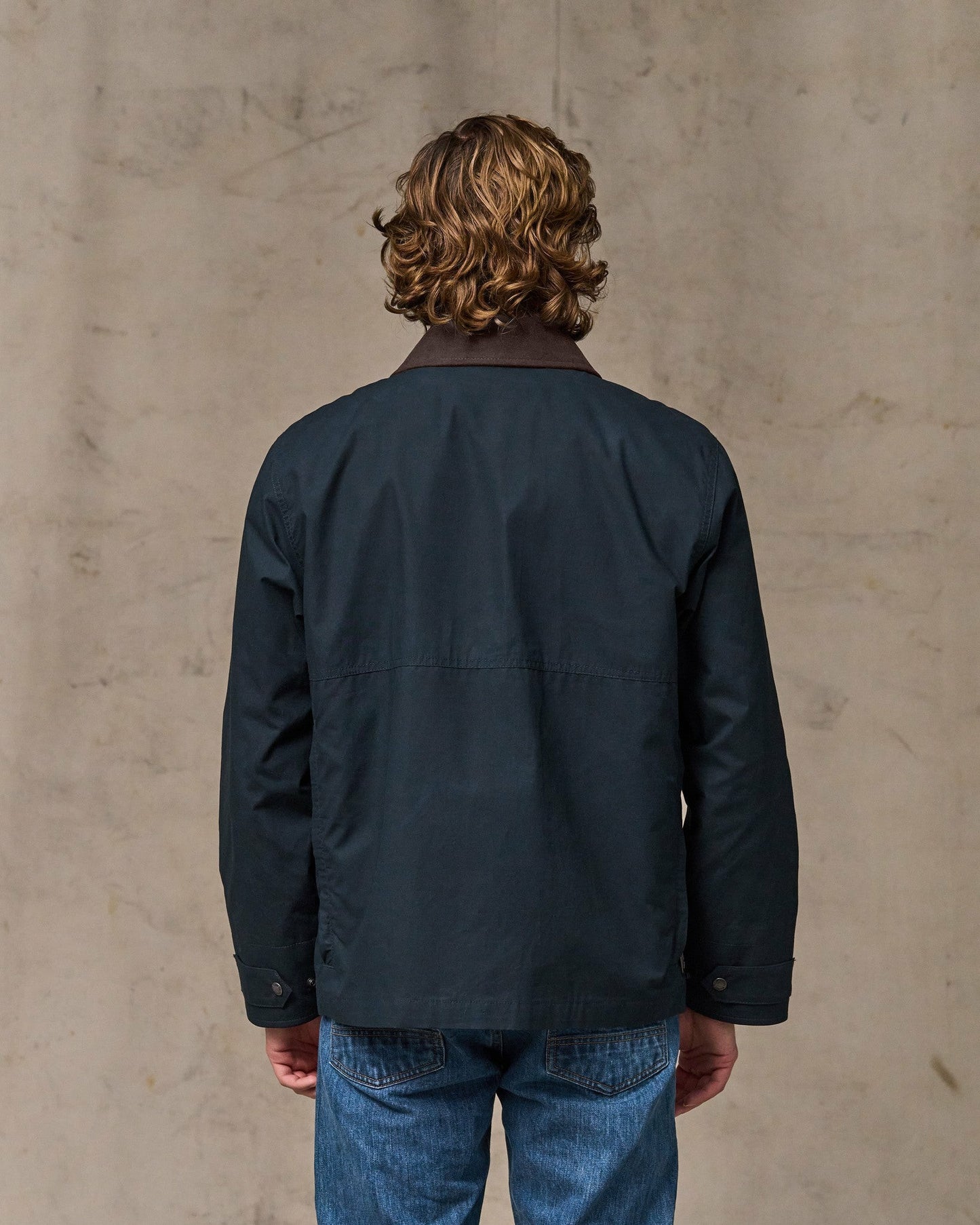 Filson Men Dry Wax Short Field Jacket - Navy