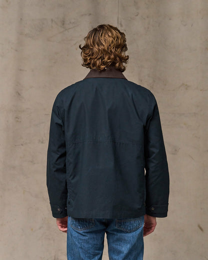 Filson Men Dry Wax Short Field Jacket - Navy