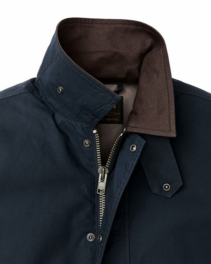 Filson Men Dry Wax Short Field Jacket - Navy