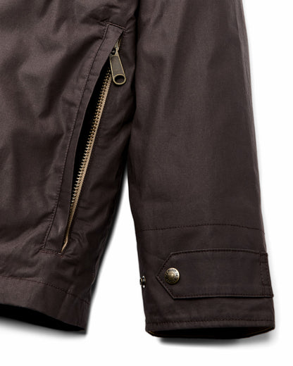 Filson Men Dry Wax Short Field Jacket - Dark Brown