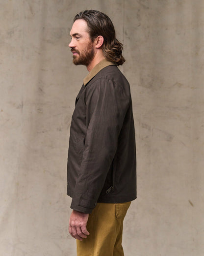 Filson Men Dry Wax Short Field Jacket - Dark Brown