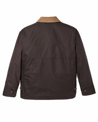 Filson Men Dry Wax Short Field Jacket - Dark Brown