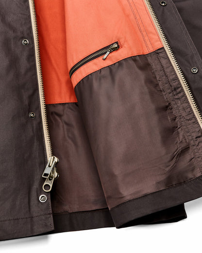Filson Men Dry Wax Short Field Jacket - Dark Brown