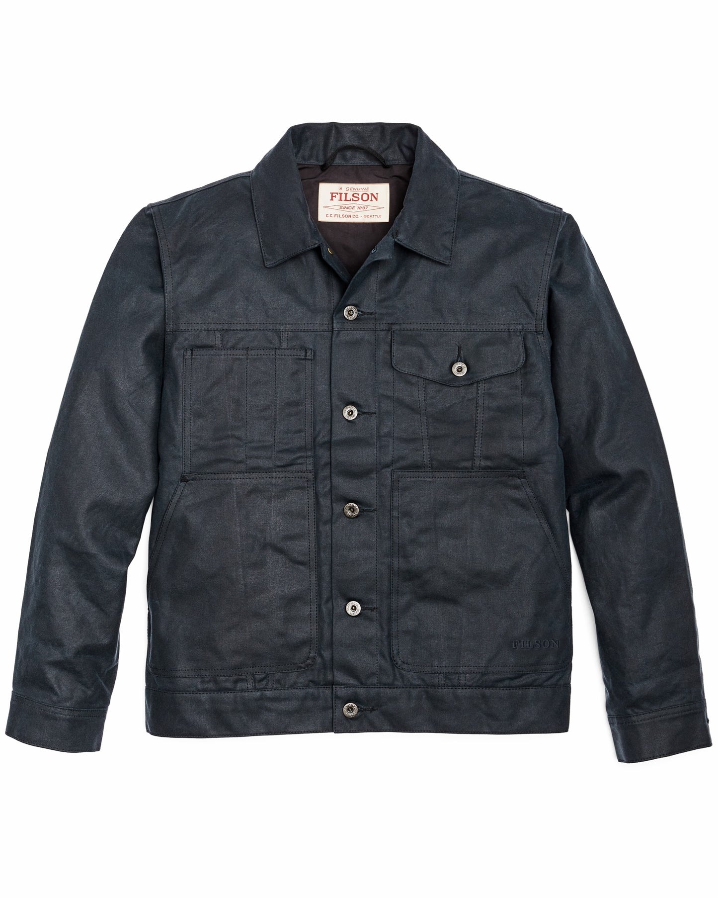 Filson Men Tin Cloth Short Lined Cruiser Jacket