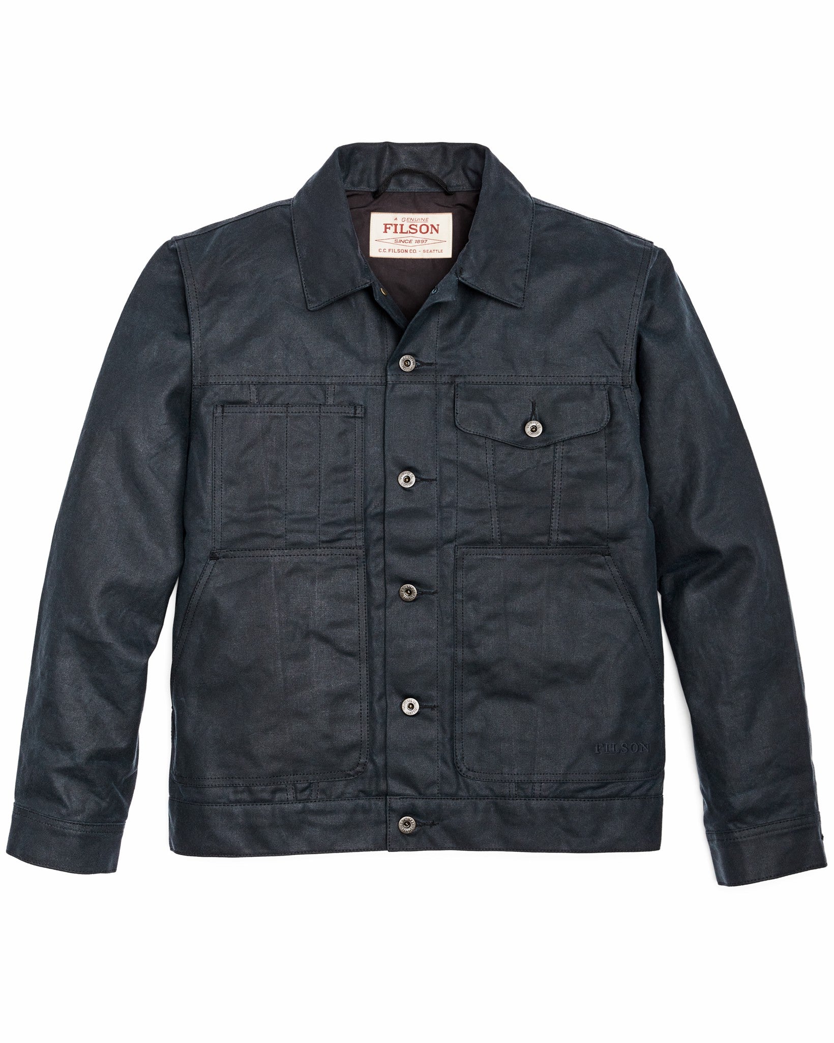 Filson Men Tin Cloth Short Lined Cruiser Jacket
