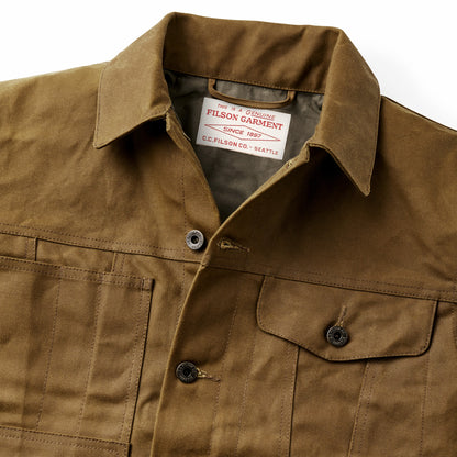 Filson Men Tin Cloth Short Lined Cruiser Jacket