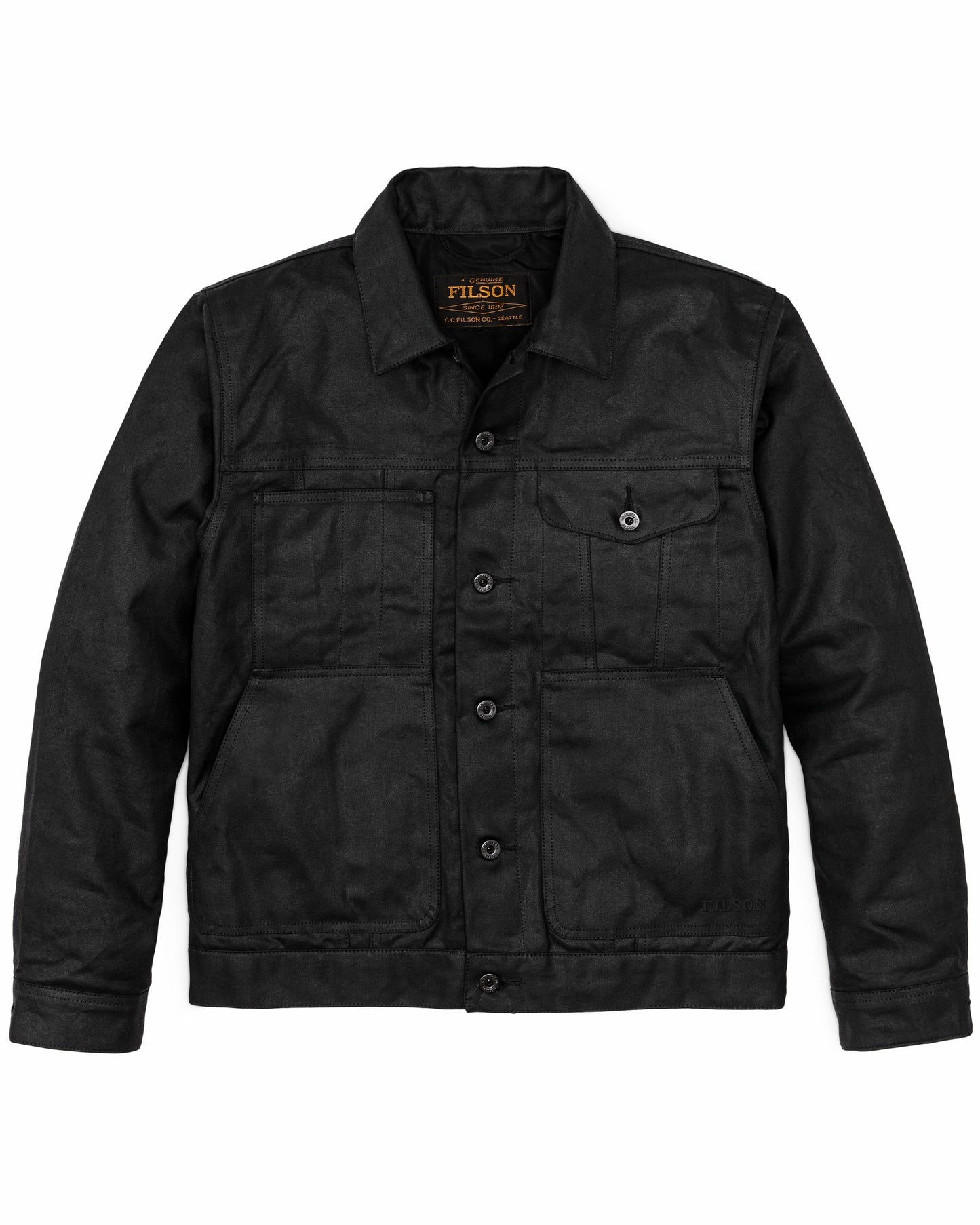 Filson Men Tin Cloth Short Lined Cruiser Jacket