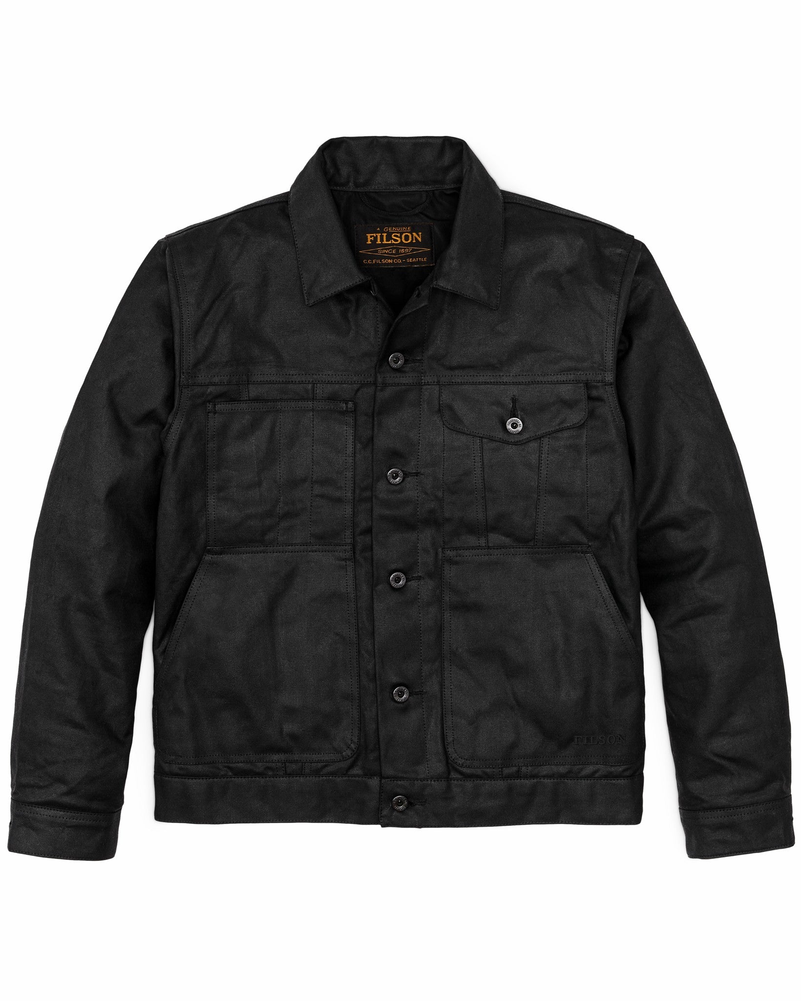 Filson Men Tin Cloth Short Lined Cruiser Jacket