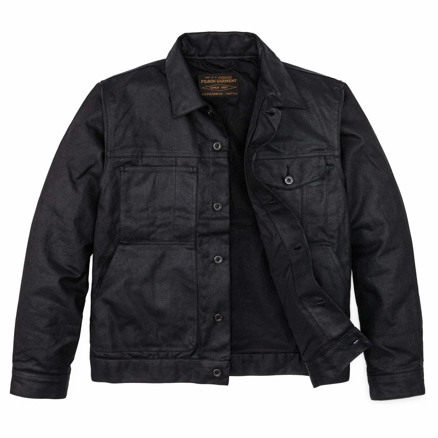 Filson Men Tin Cloth Short Lined Cruiser Jacket