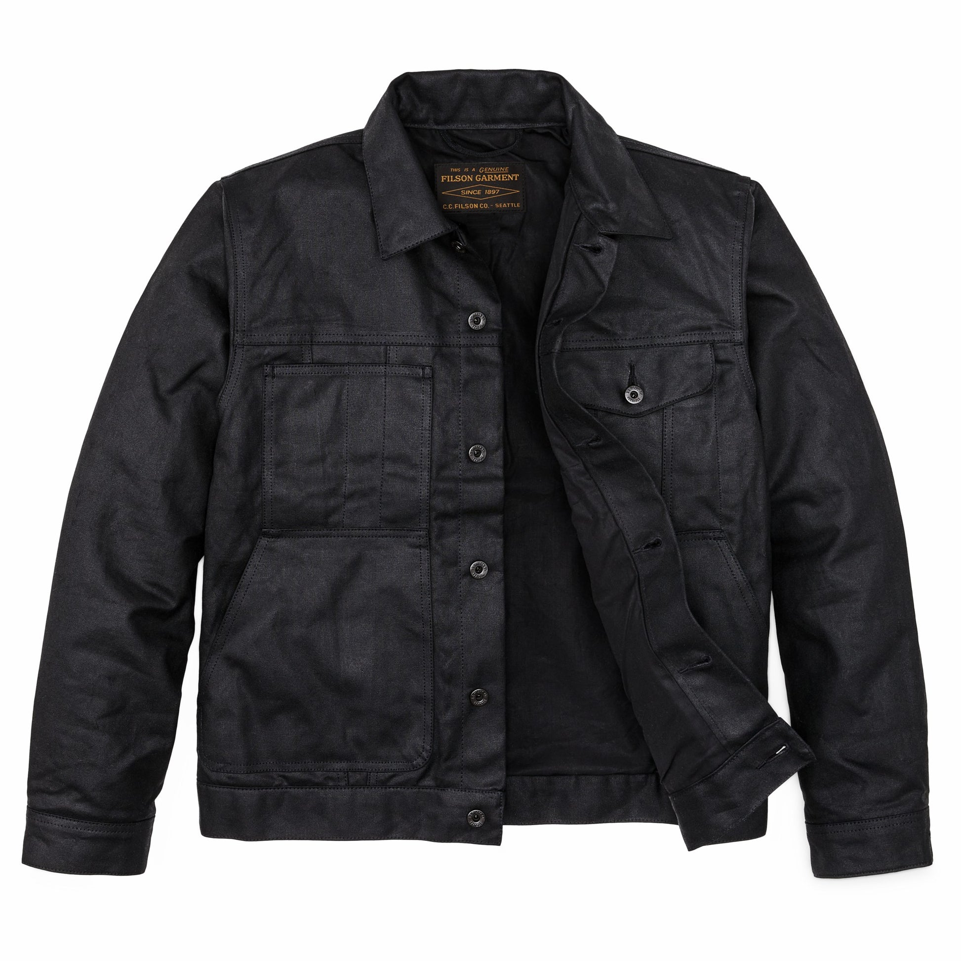Filson Men Tin Cloth Short Lined Cruiser Jacket
