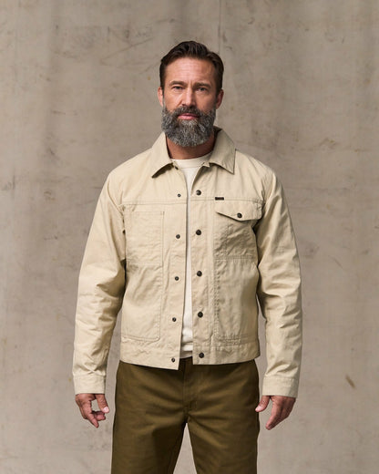 Filson Men Dry Wax Short Cruiser Jacket - Quail Tan