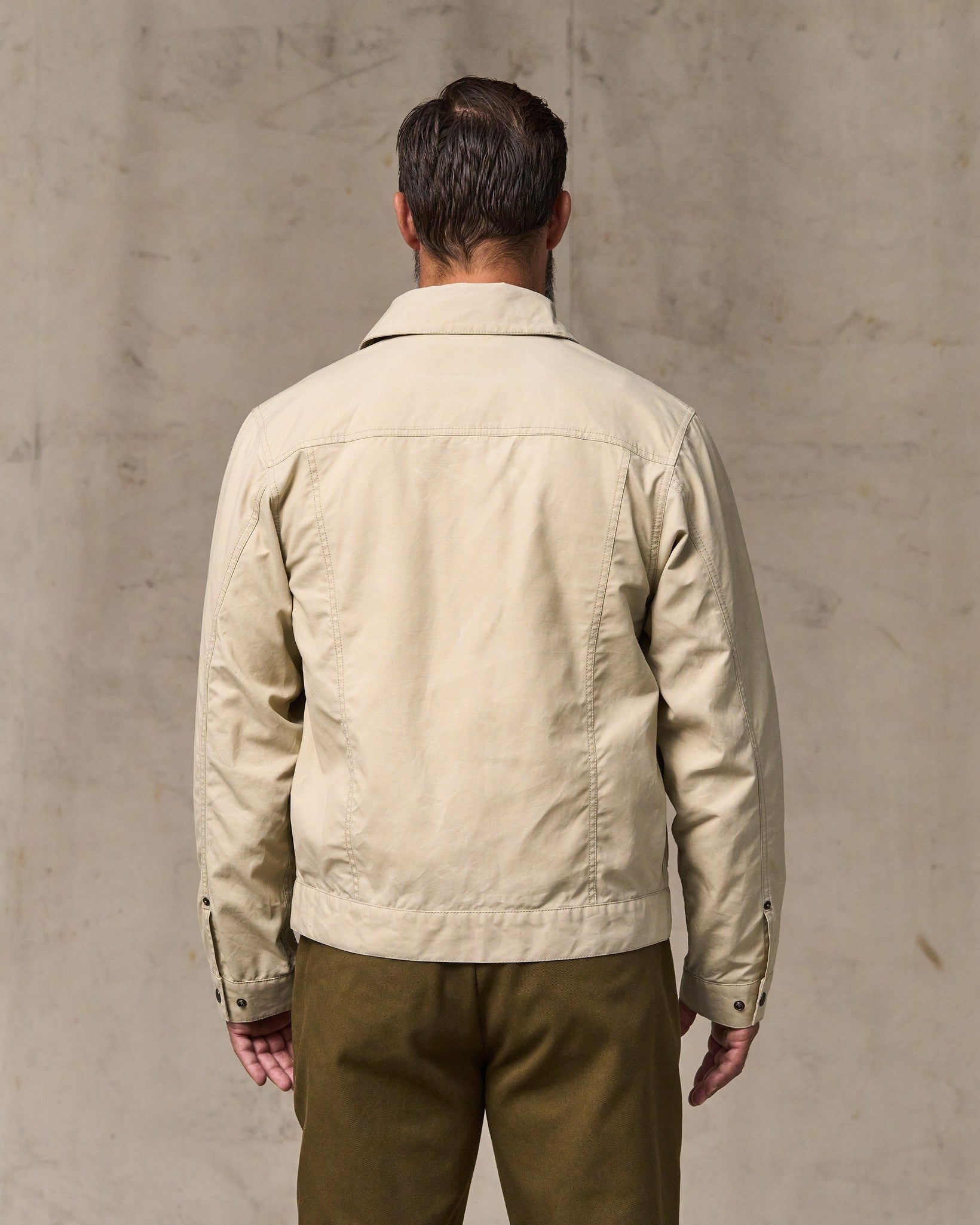 Filson Men Dry Wax Short Cruiser Jacket - Quail Tan