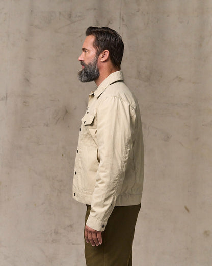 Filson Men Dry Wax Short Cruiser Jacket - Quail Tan