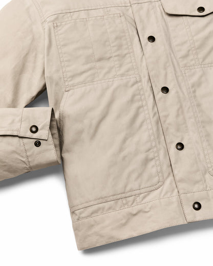 Filson Men Dry Wax Short Cruiser Jacket - Quail Tan
