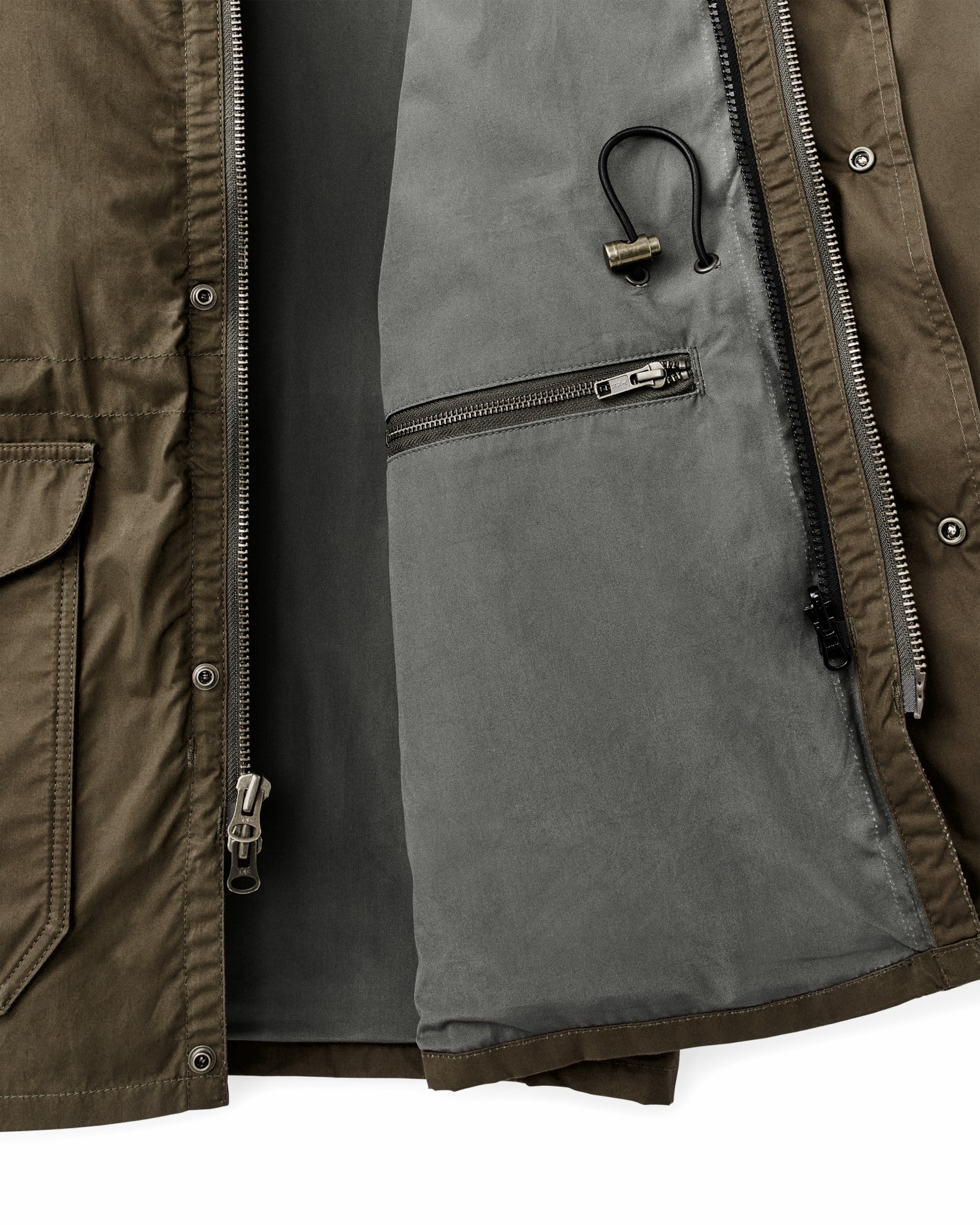 Filson Men Dry Wax Mile Marker Coat - Burnt Olive