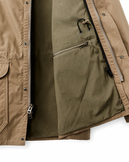 Filson Men Dry Wax Mile Marker Coat - Dark Beige
