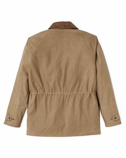 Filson Men Dry Wax Mile Marker Coat - Dark Beige