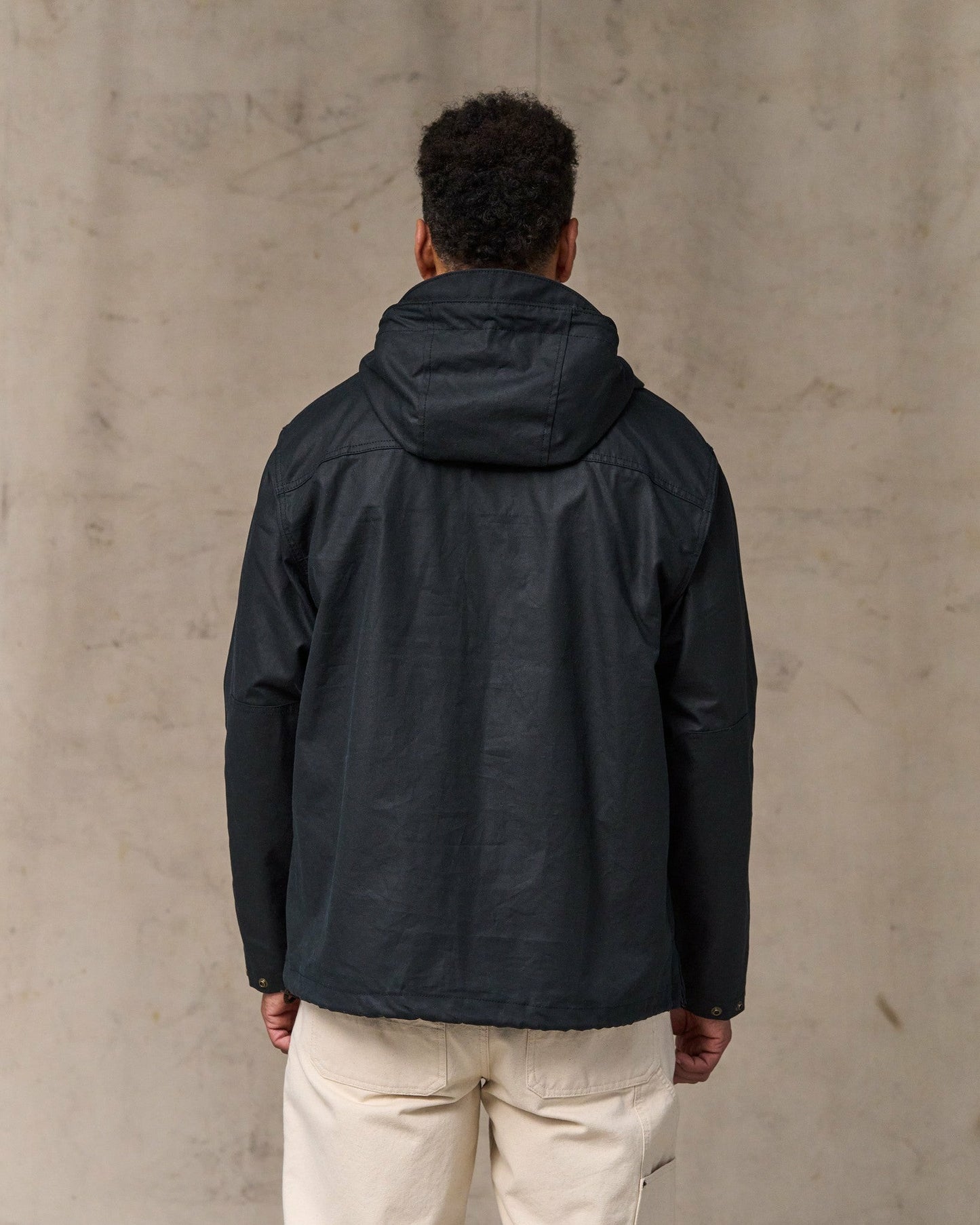 Filson Men Shelter Cloth Waxed Anorak - Harbor Blue