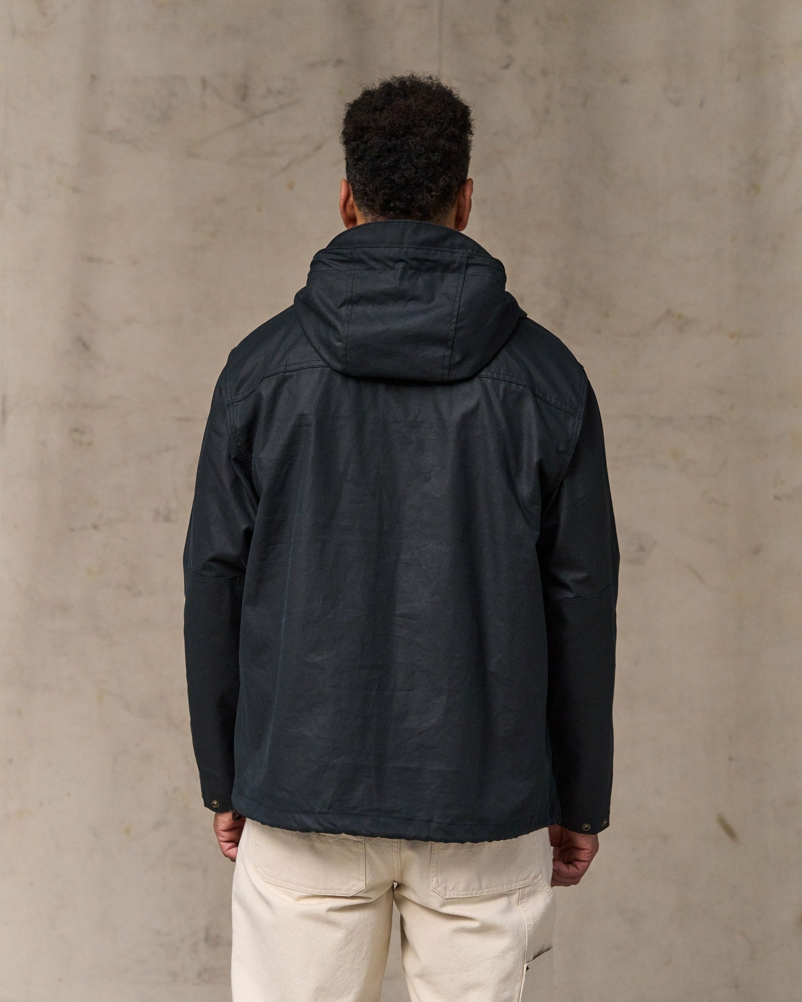 Filson Men Shelter Cloth Waxed Anorak - Harbor Blue