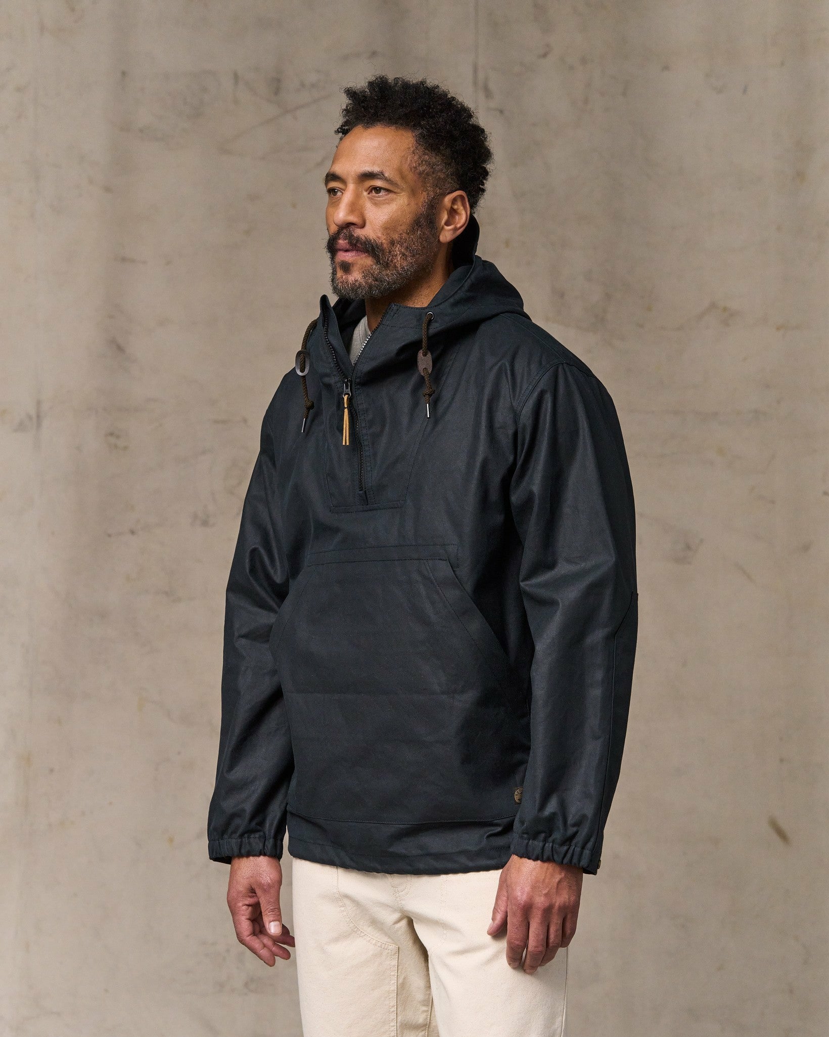 Filson Men Shelter Cloth Waxed Anorak - Harbor Blue
