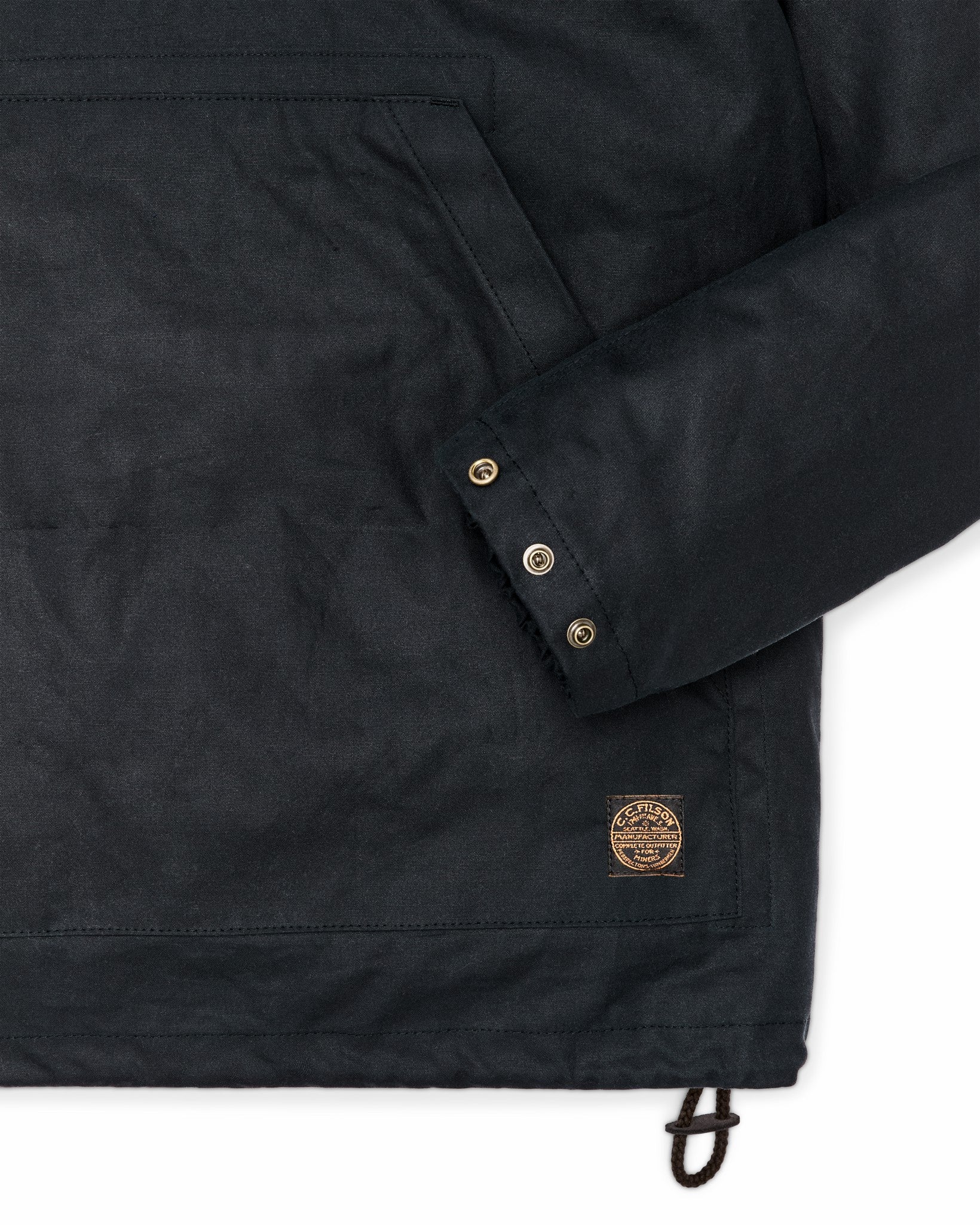 Filson Men Shelter Cloth Waxed Anorak - Harbor Blue