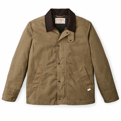 Filson Men Dry Wax Short Field Jacket - Dark Beige