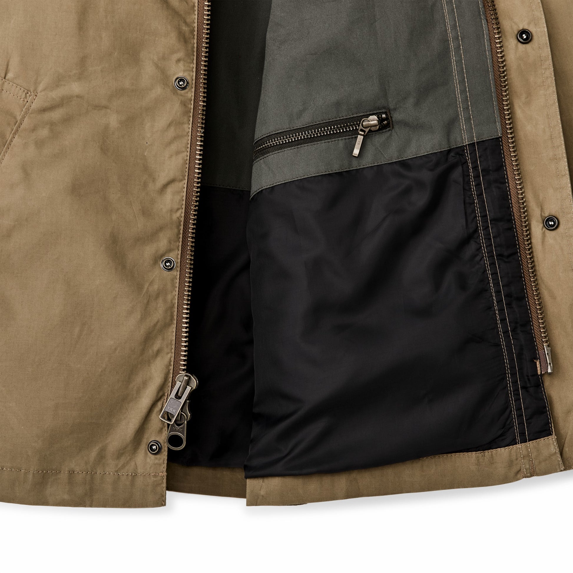 Filson Men Dry Wax Short Field Jacket - Dark Beige