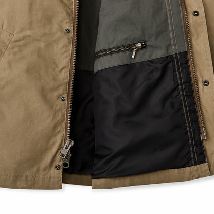 Filson Men Dry Wax Short Field Jacket - Dark Beige