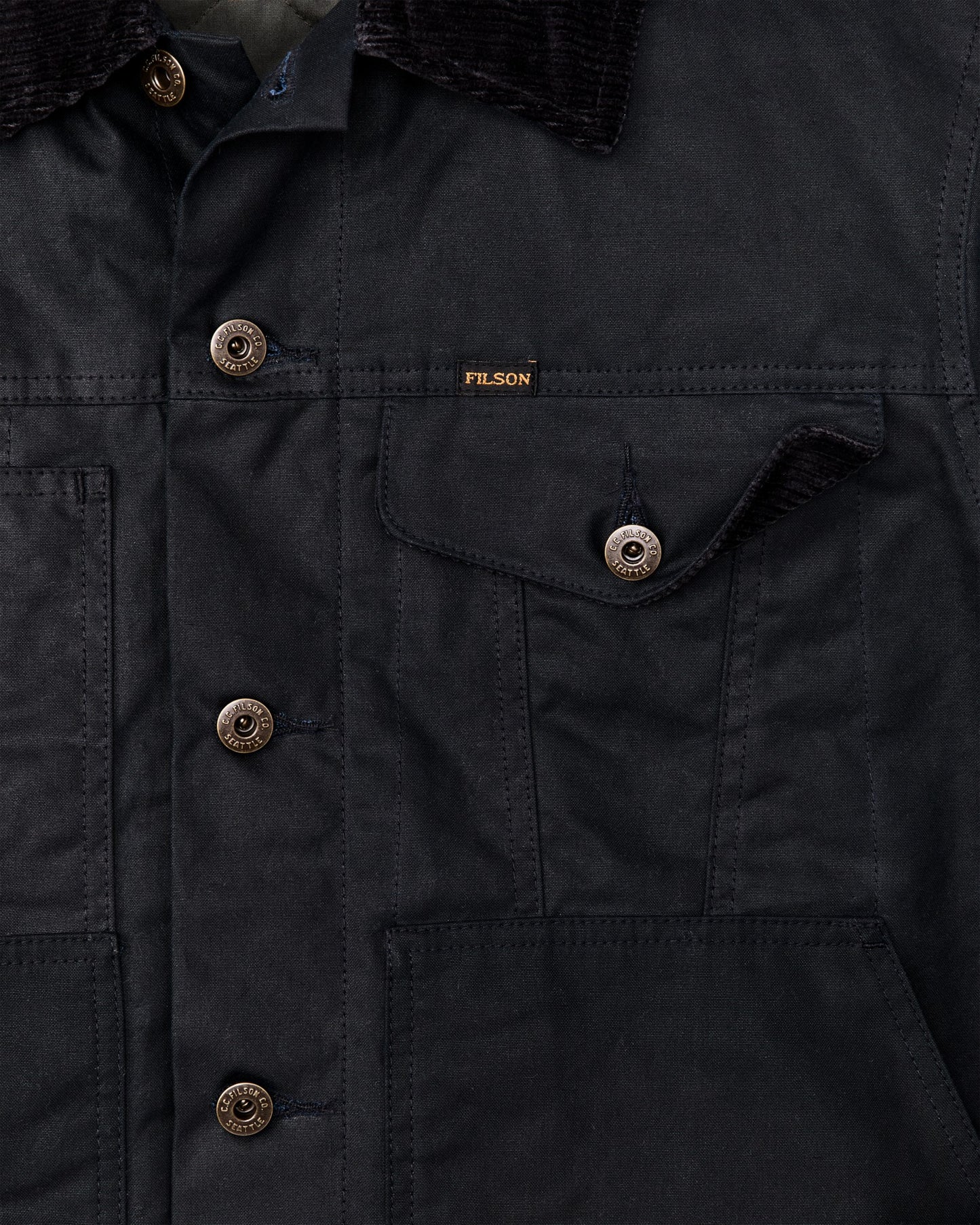 Filson Men Insulated Short Cruiser Jacket - Harbor Blue