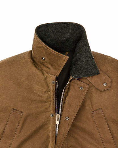 Filson Men Lined Tin Cloth Field Jacket - Dark Tan