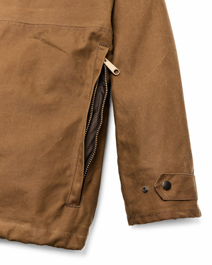 Filson Men Lined Tin Cloth Field Jacket - Dark Tan