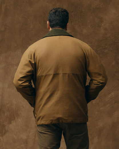 Filson Men Lined Tin Cloth Field Jacket - Dark Tan