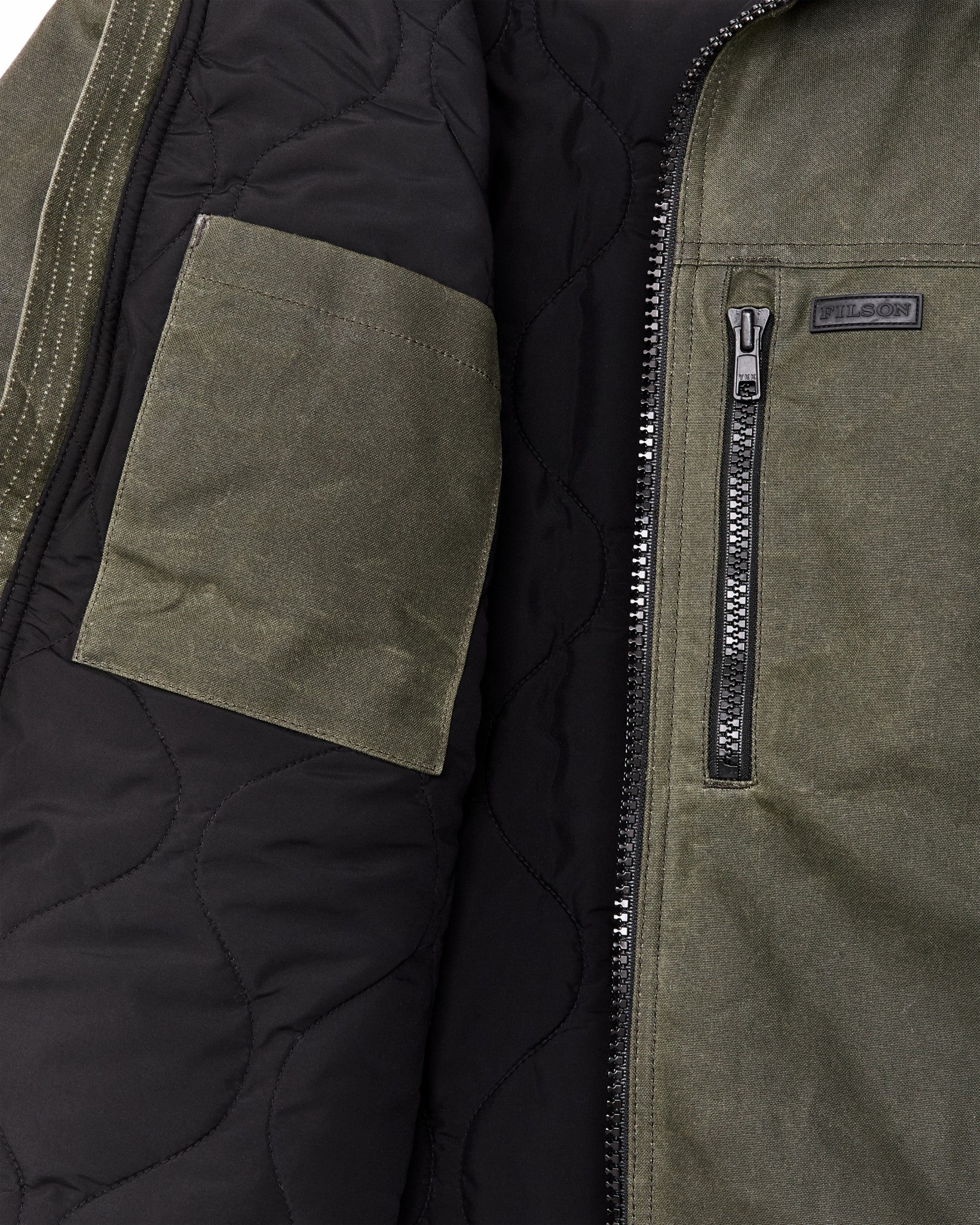 Filson Men Tin Cloth Primaloft Jacket - Otter Green