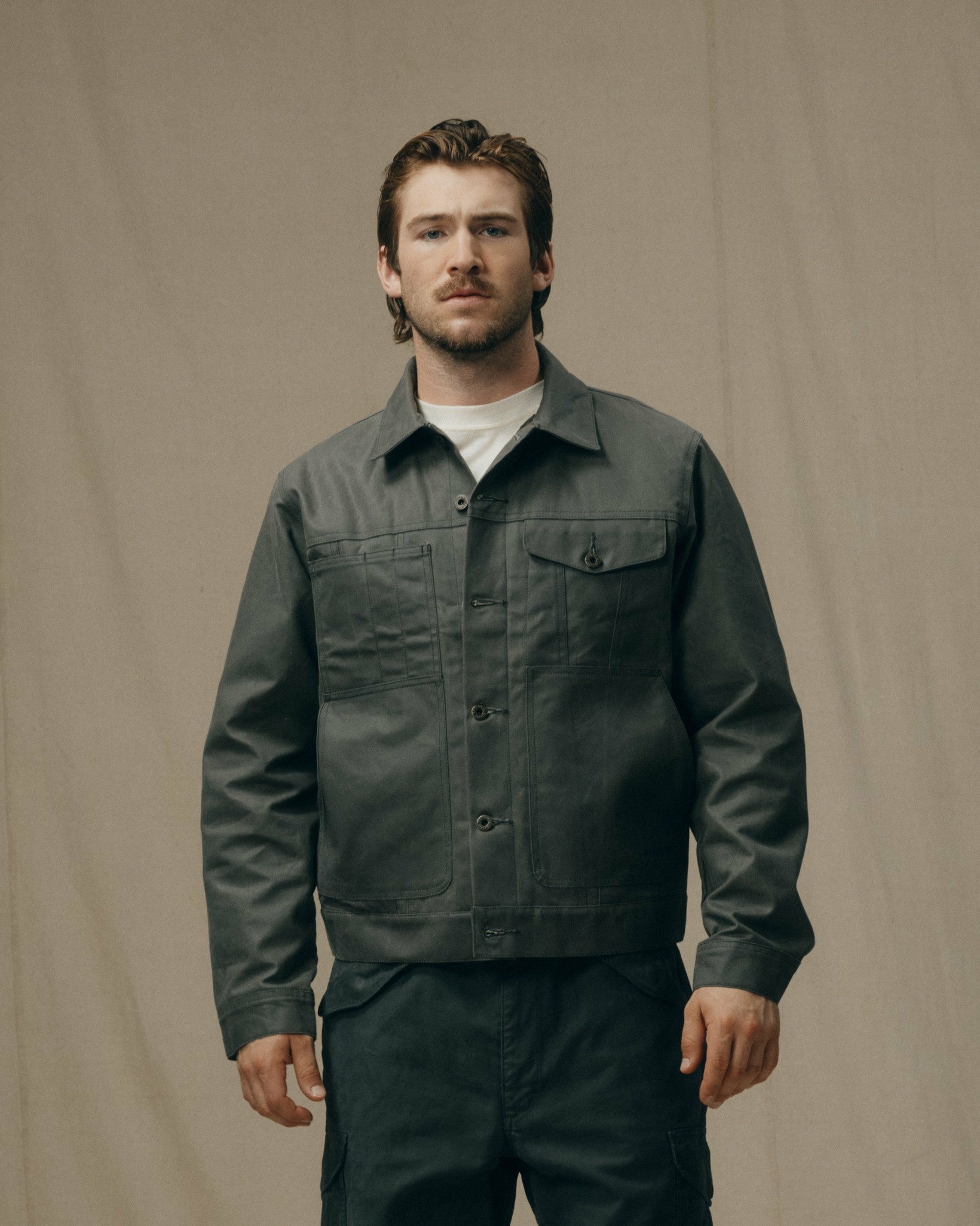 Filson Men Tin Cloth Short Lined Cruiser Jacket