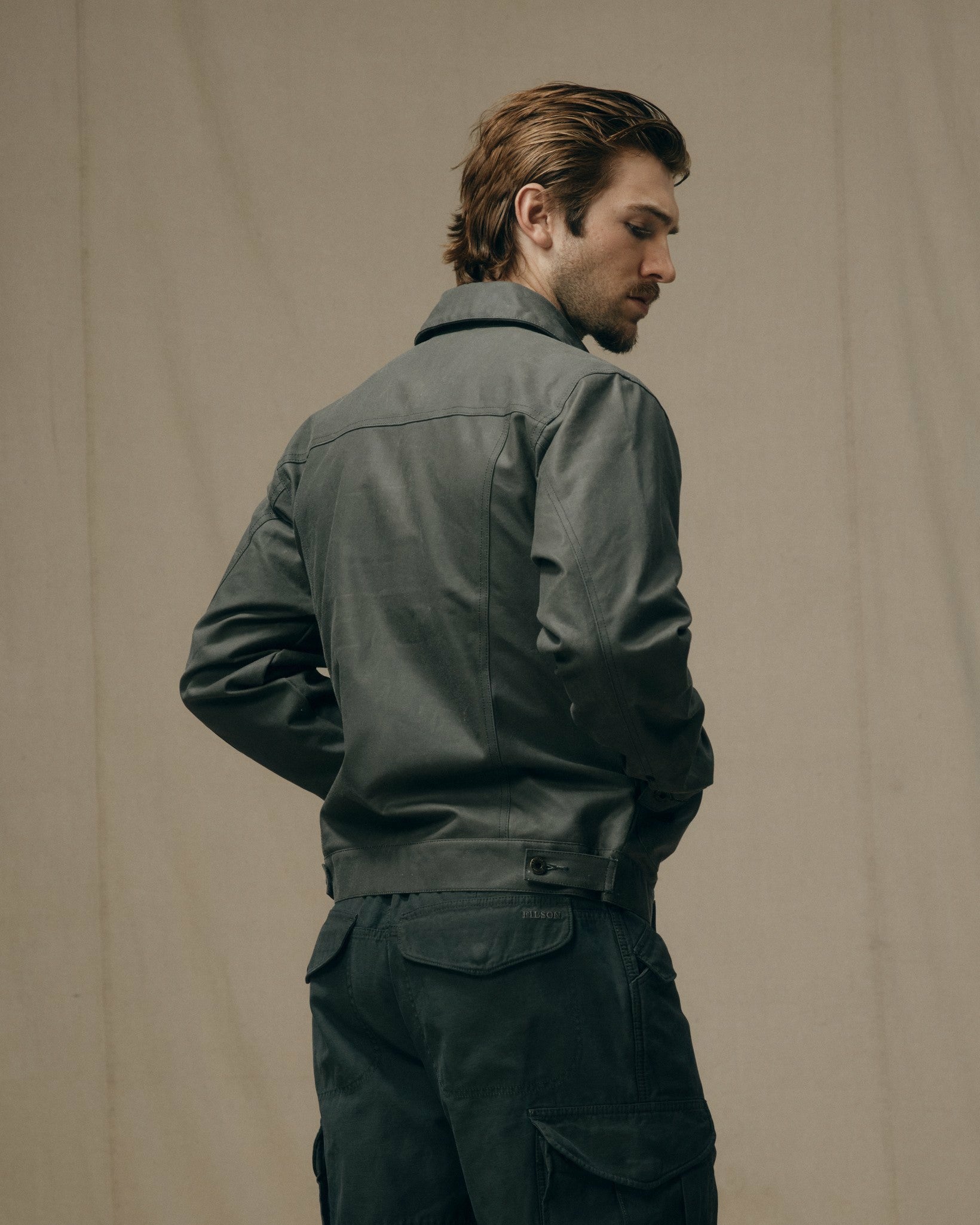 Filson Men Tin Cloth Short Lined Cruiser Jacket