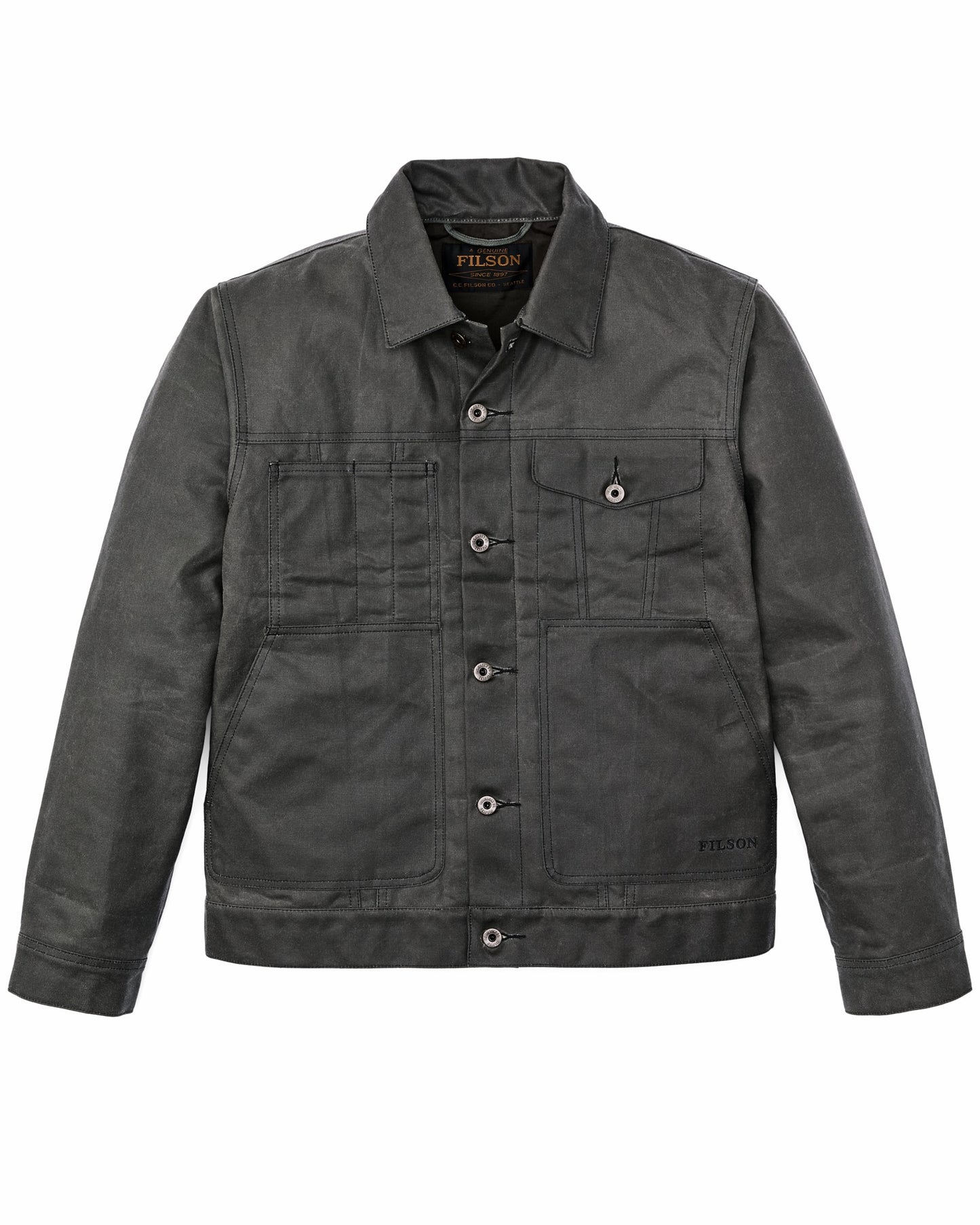 Filson Men Tin Cloth Short Lined Cruiser Jacket
