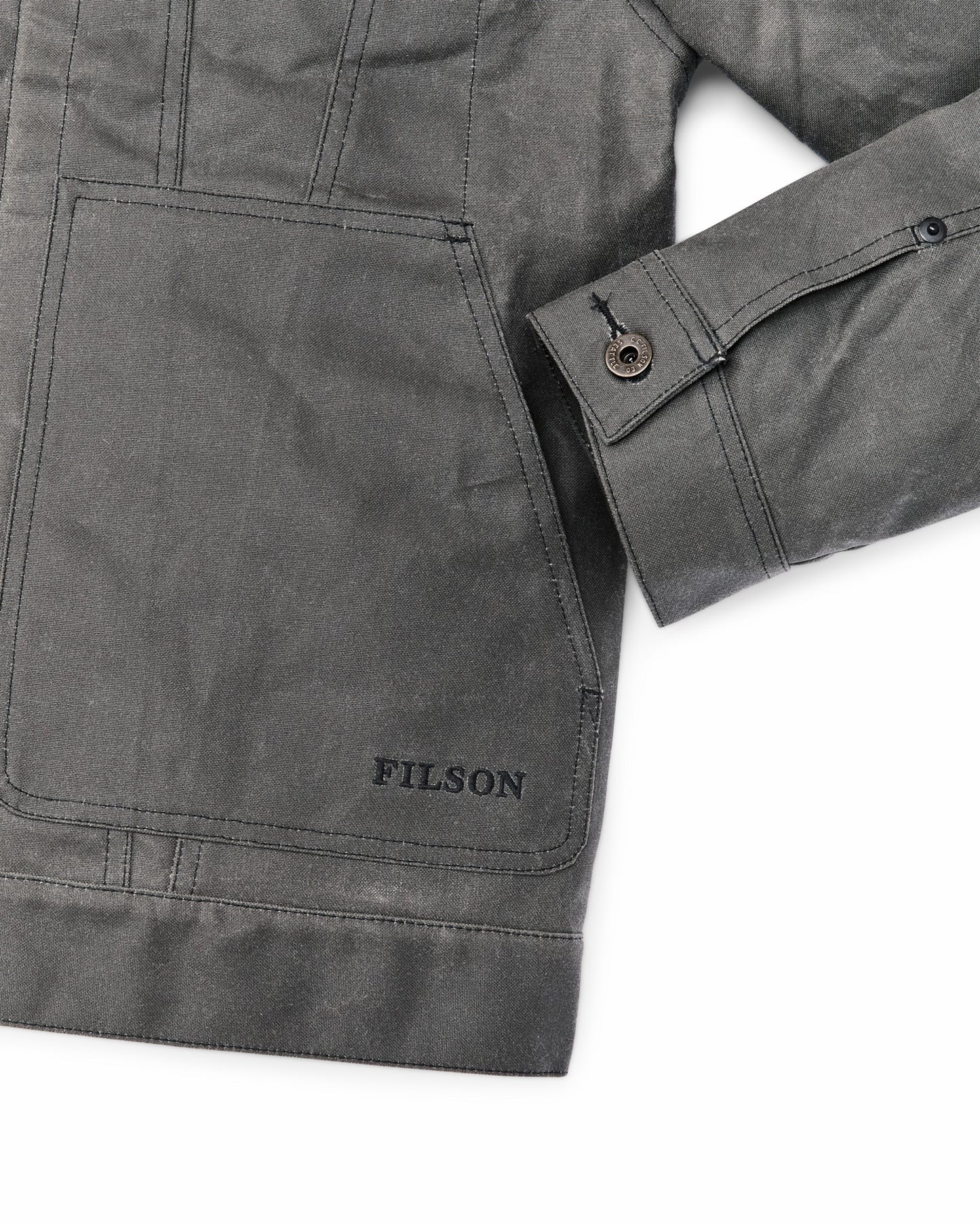 Filson Men Tin Cloth Short Lined Cruiser Jacket