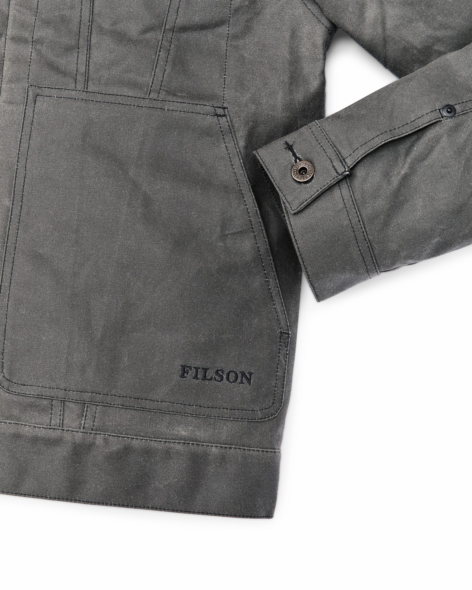 Filson Men Tin Cloth Short Lined Cruiser Jacket