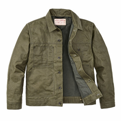 Filson Men Tin Cloth Short Lined Cruiser Jacket